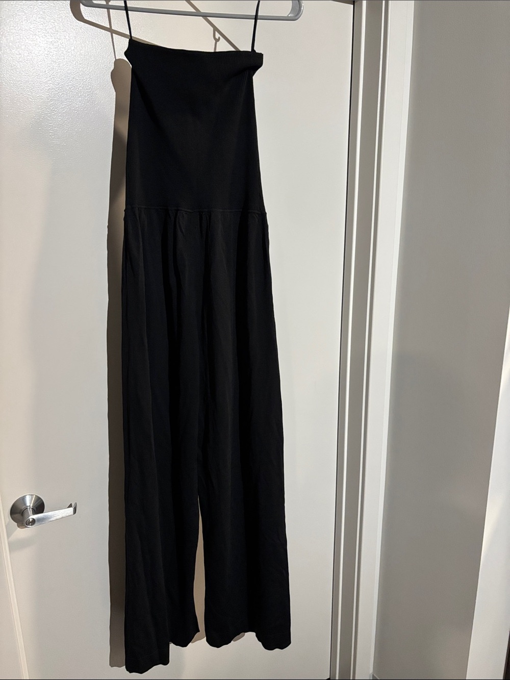 Gap x Beis Black Convertible Bandeau Wide-Leg Jumpsuit US Large